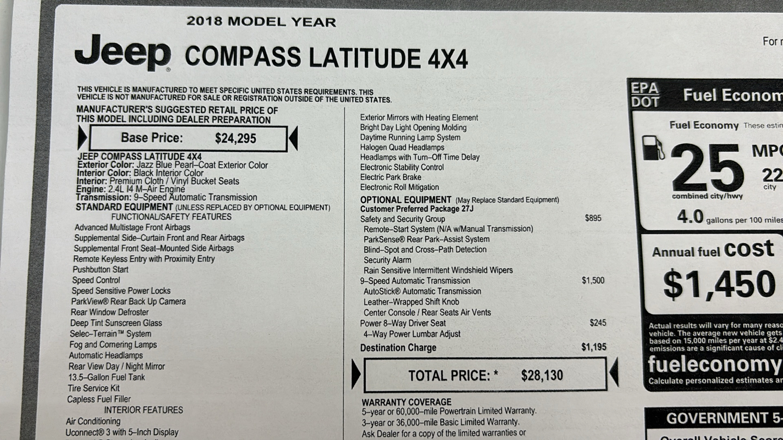 2018 Jeep Compass Latitude 4x4 29