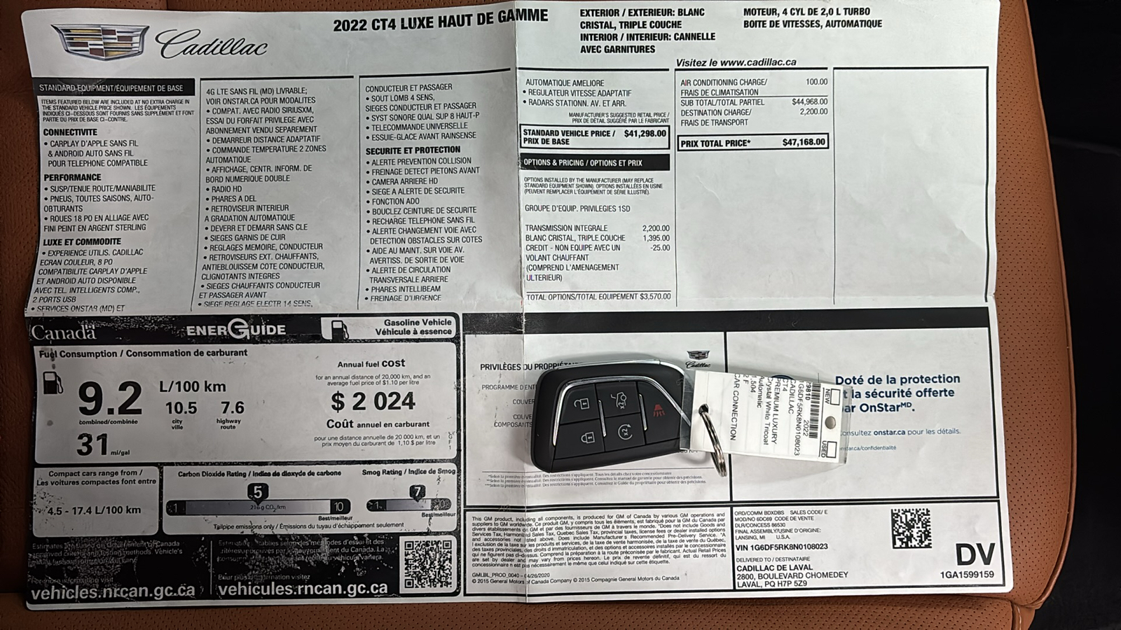 Car Connection Superstore - Used vehicle - SEDAN CADILLAC CT4 2022