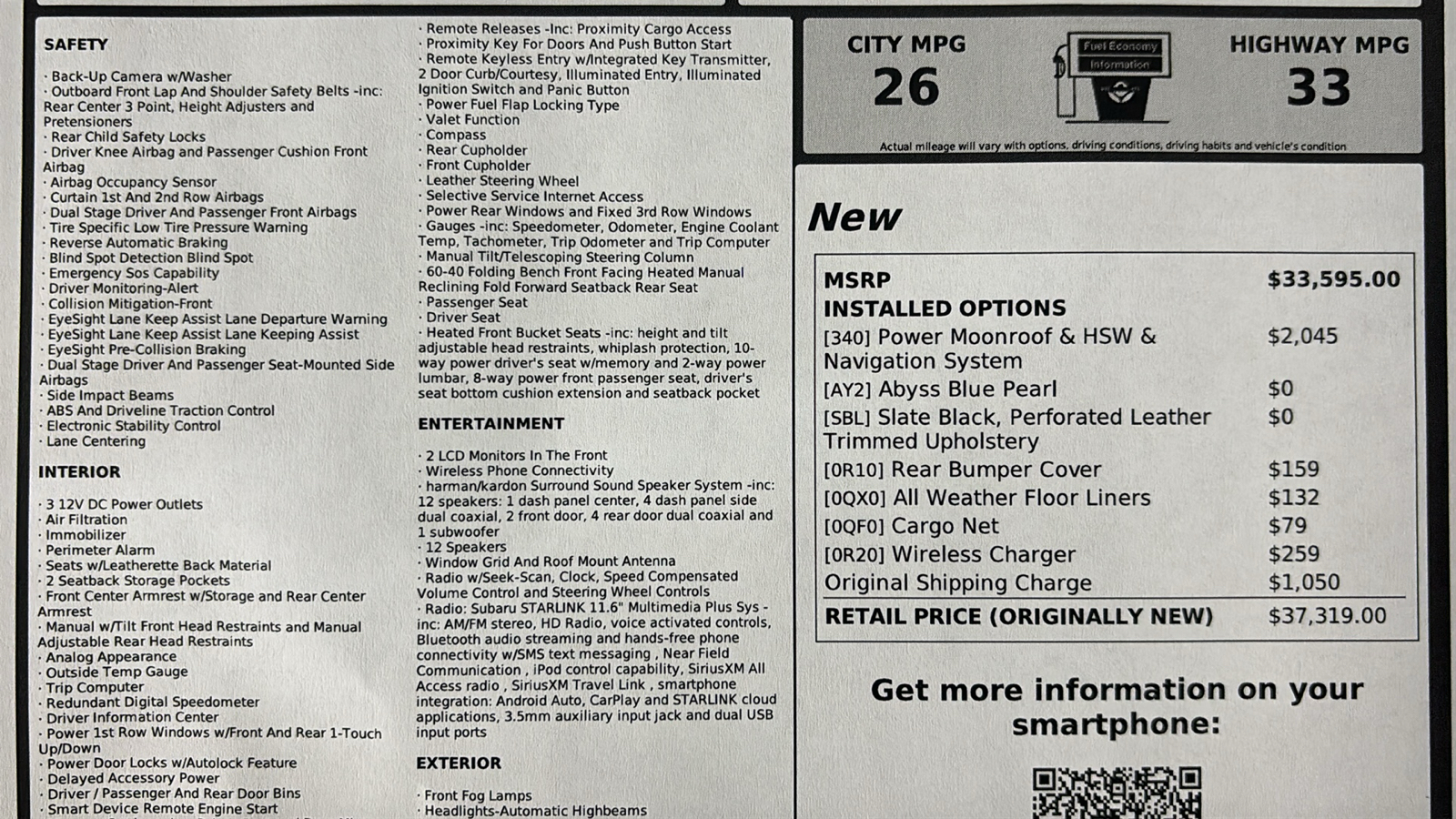 Car Connection Superstore - Used vehicle - SUV SUBARU OUTBACK 2021