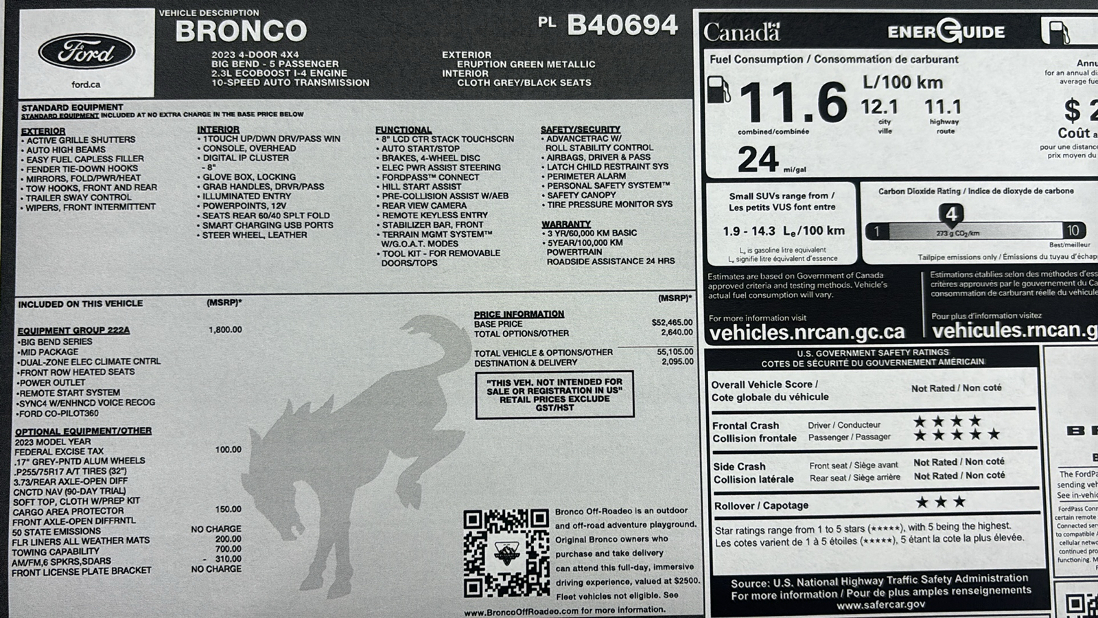 Car Connection Superstore - Used vehicle - SUV FORD BRONCO 2023