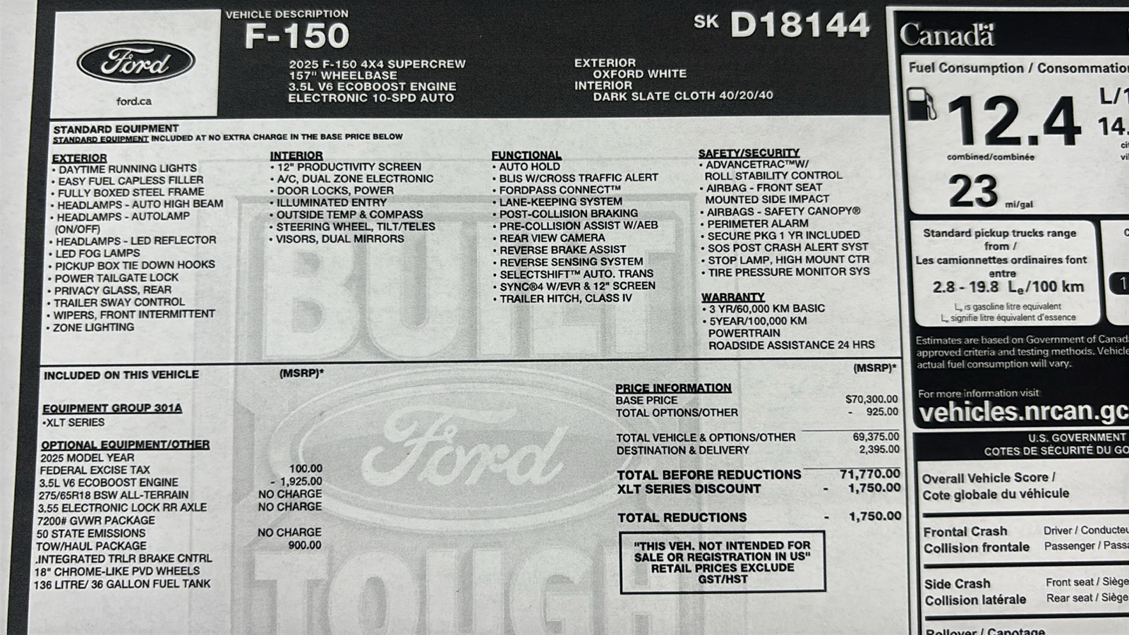 Car Connection Superstore - Used vehicle - TRUCK FORD F-150 CREW 2025