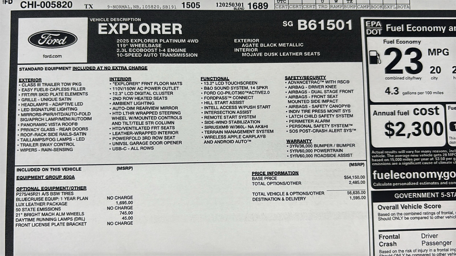 Car Connection Superstore - Used vehicle - SUV FORD EXPLORER 2025