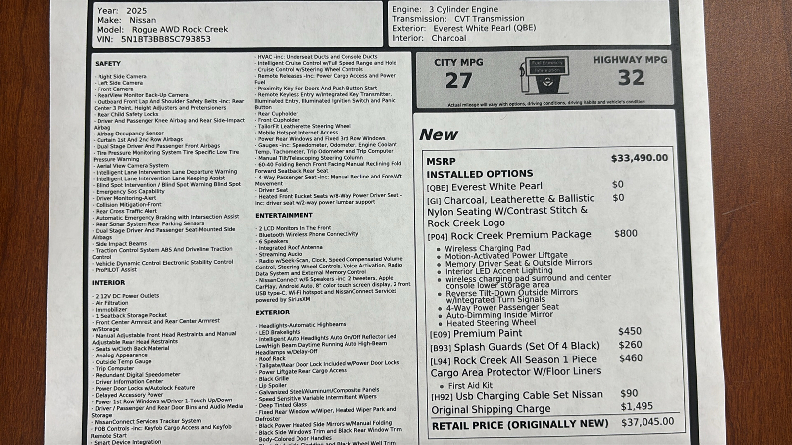 Car Connection Superstore - Used vehicle - SUV NISSAN ROGUE 2025