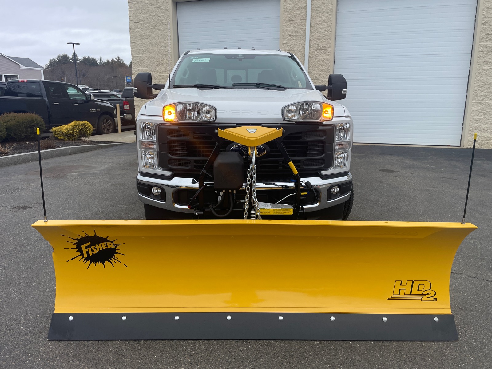 2023 Ford F-350SD XL with 8 Fisher Plow 3
