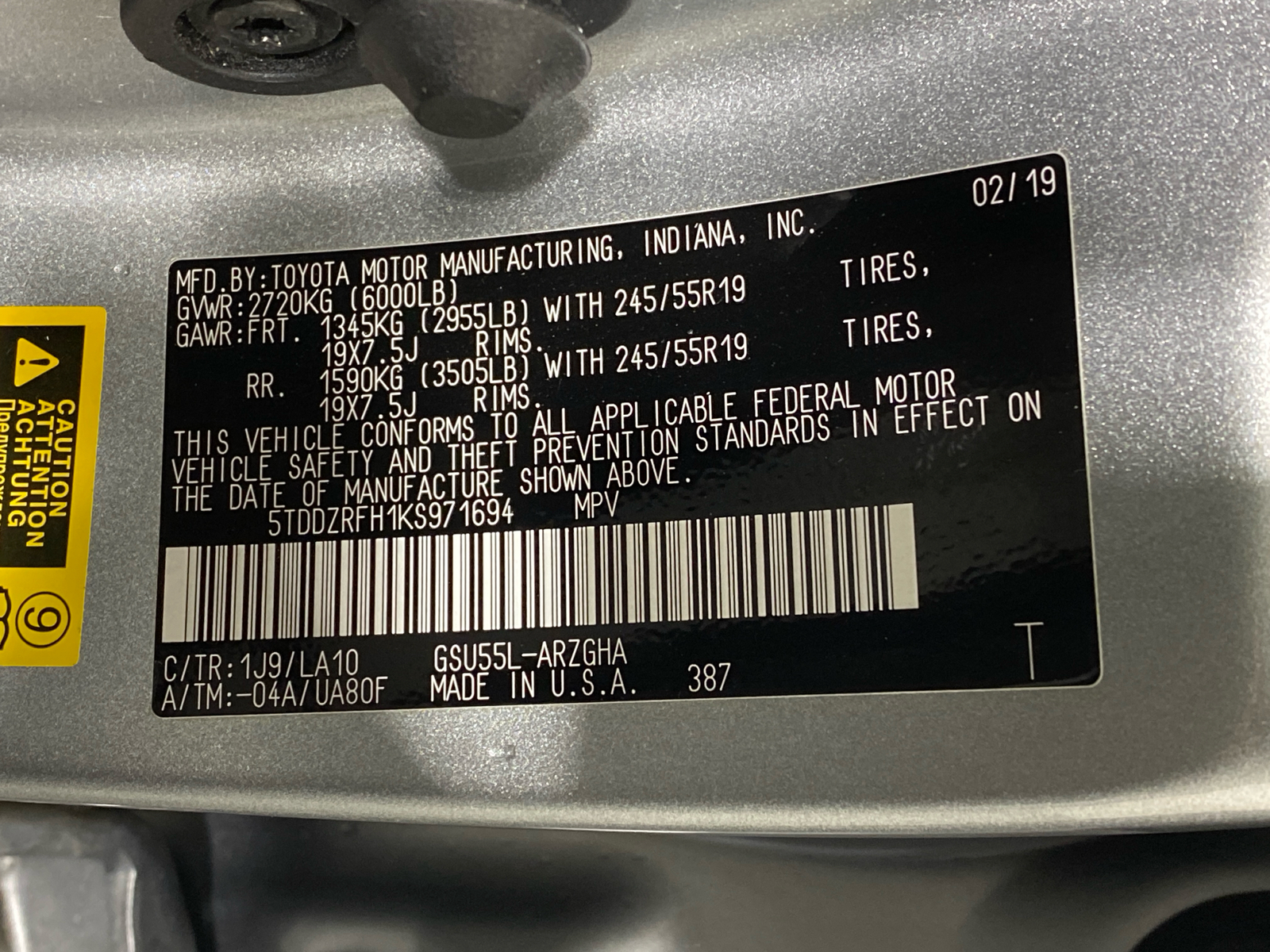 2019 Toyota Highlander Limited 46