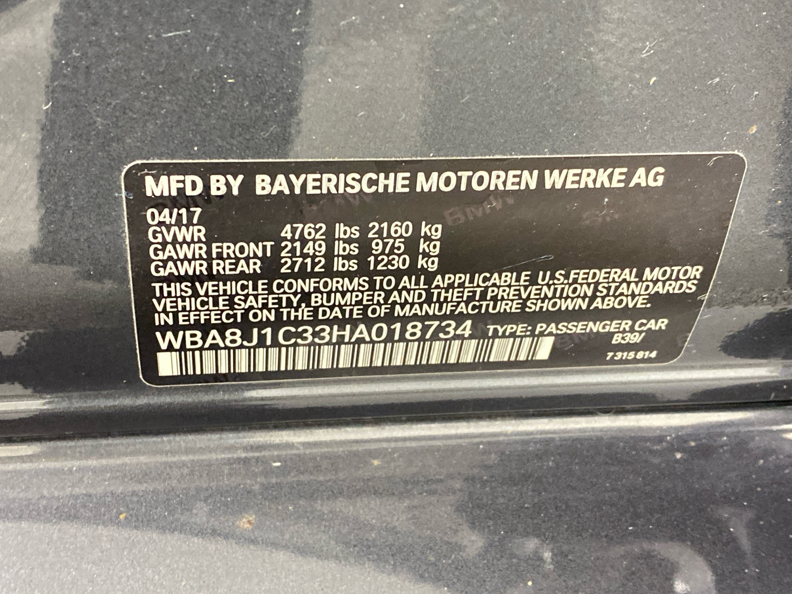 2017 BMW 3 Series 328d xDrive 47