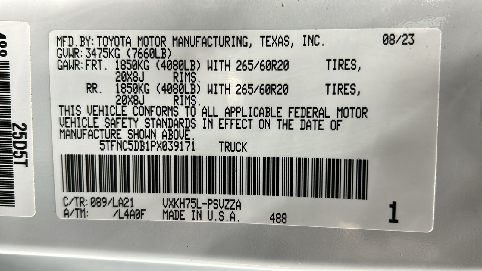 2023 Toyota Tundra Hybrid Platinum 42