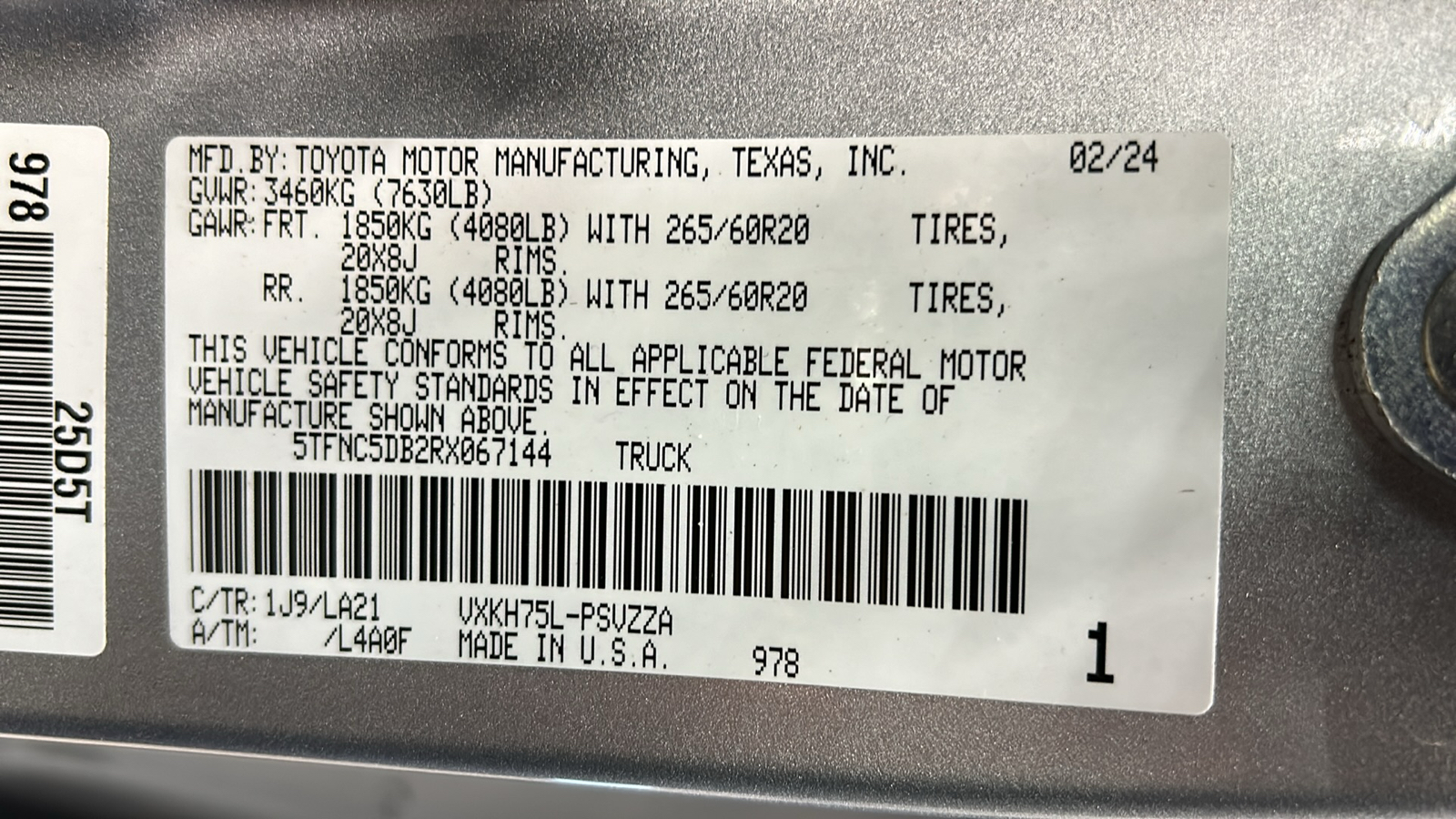 2024 Toyota Tundra Hybrid Platinum 43