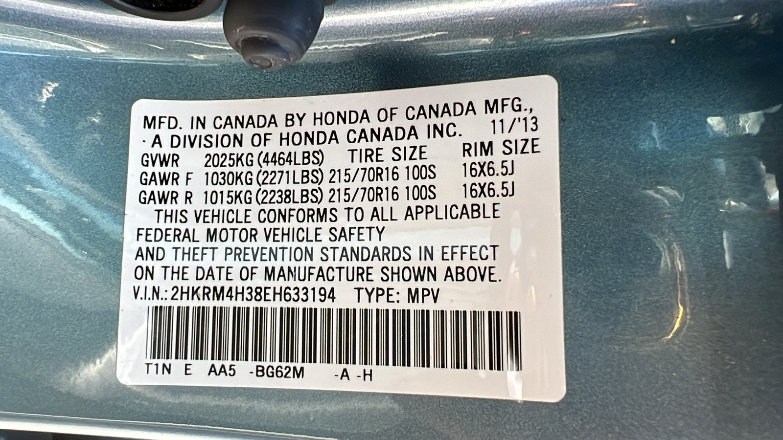 2014 Honda CR-V LX 21