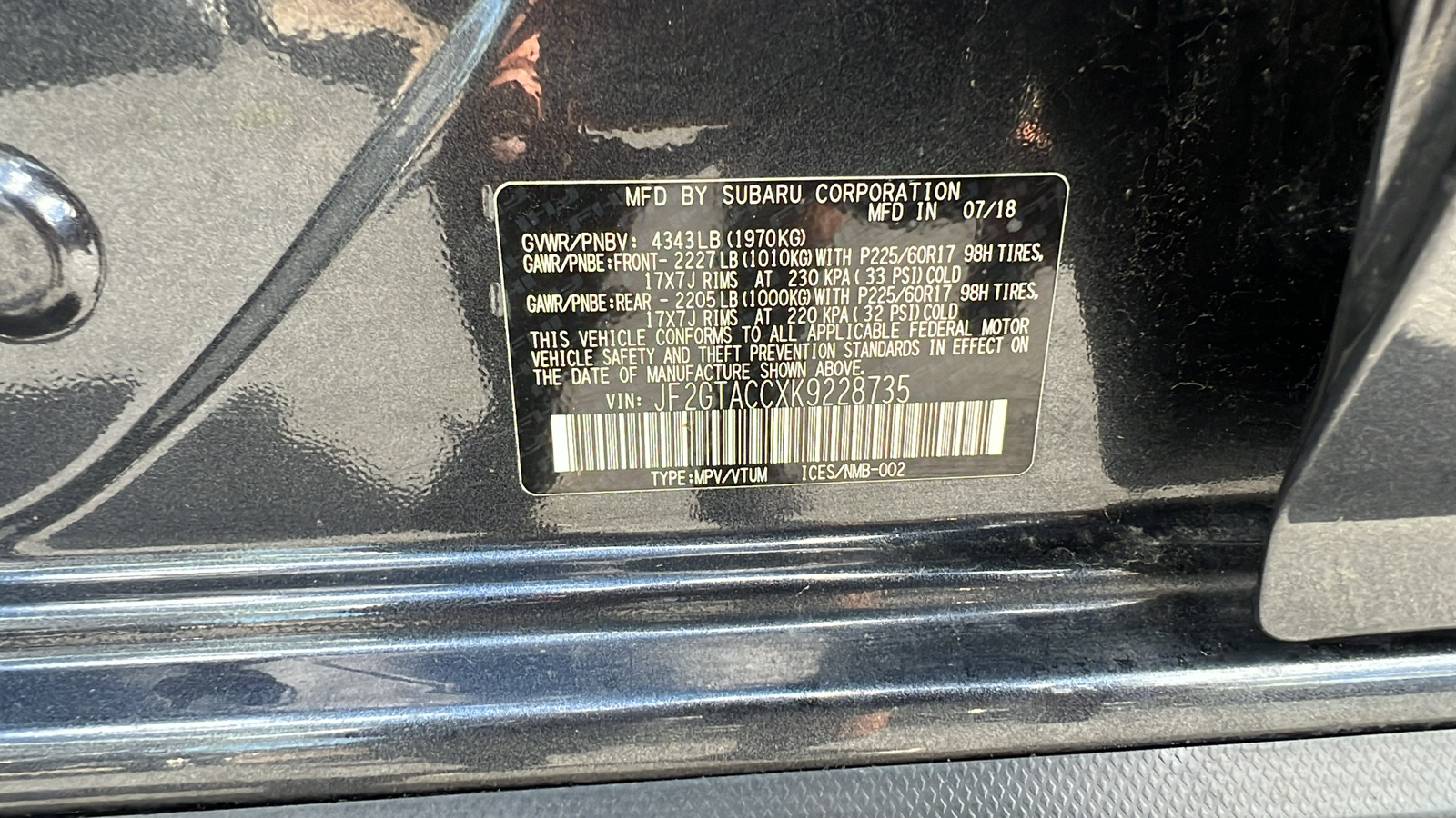 2019 Subaru Crosstrek Premium 21