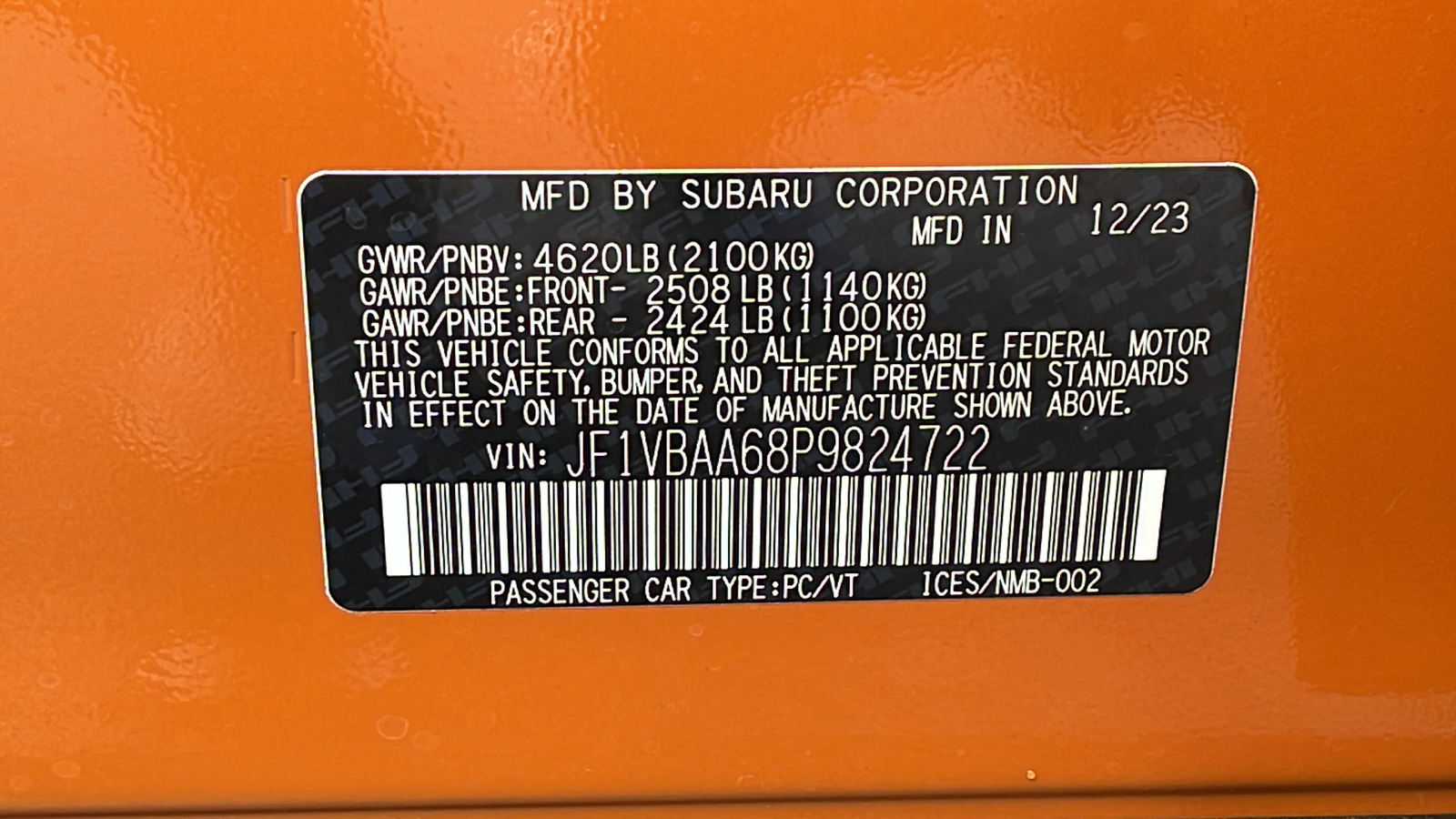 2023 Subaru WRX  21