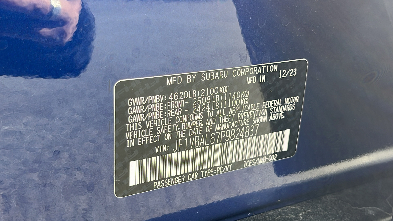 2023 Subaru WRX Limited 21
