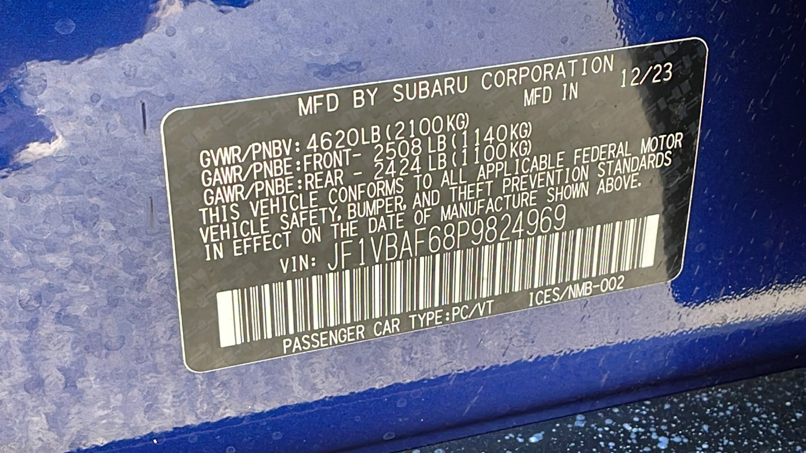 2023 Subaru WRX Premium 21