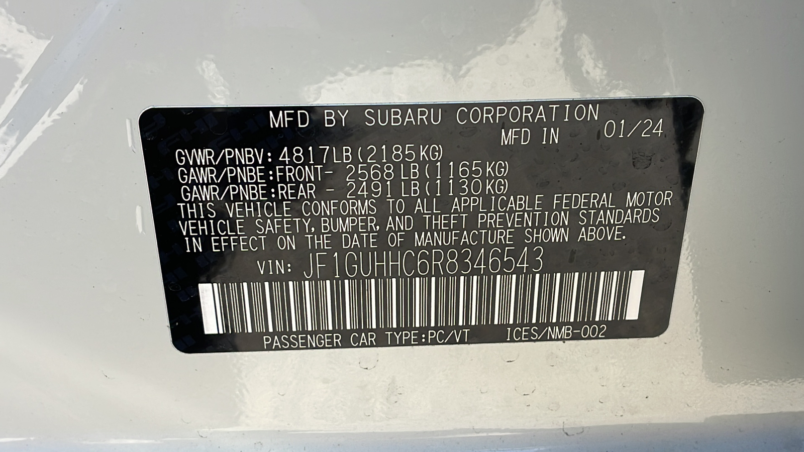 2024 Subaru Impreza RS 21