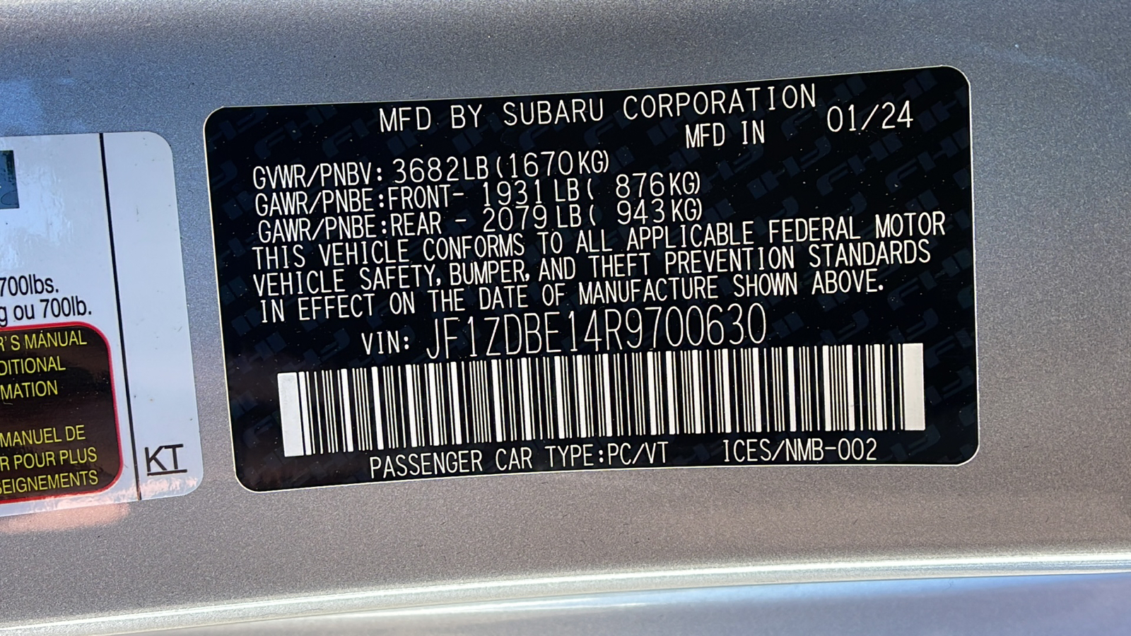 2024 Subaru BRZ Limited 20