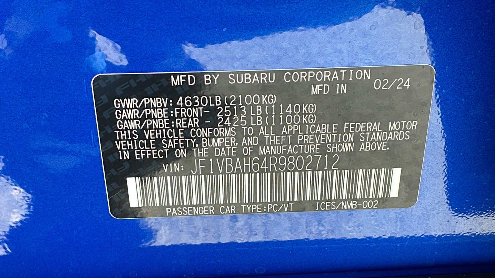 2024 Subaru WRX Premium 21