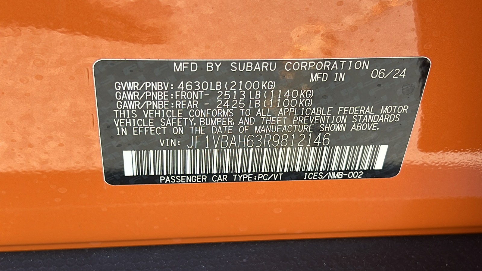 2024 Subaru WRX Premium 21