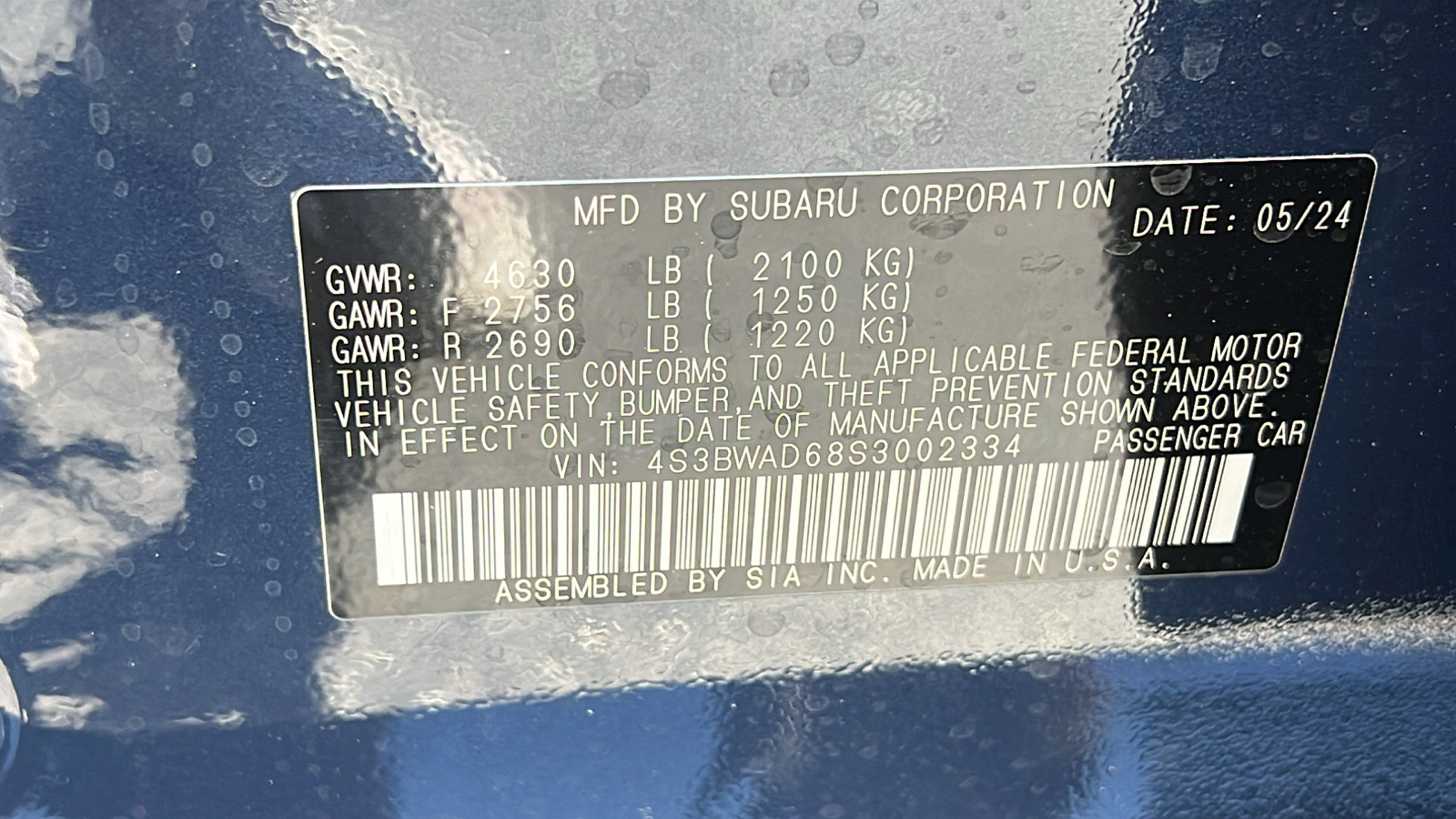 2025 Subaru Legacy Premium 21