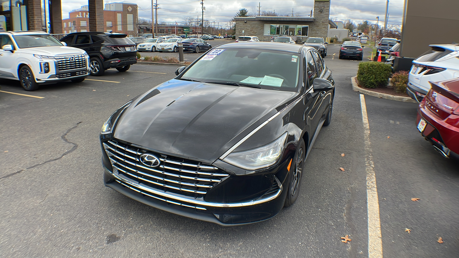 2022 Hyundai Sonata Hybrid Blue 1