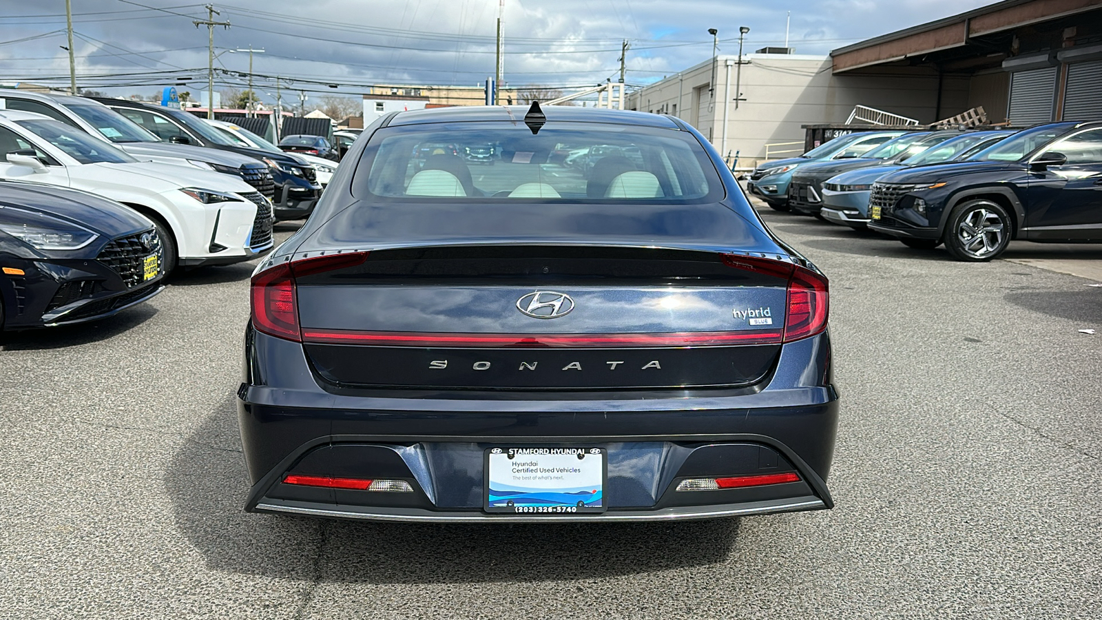2021 Hyundai Sonata Hybrid Blue 5