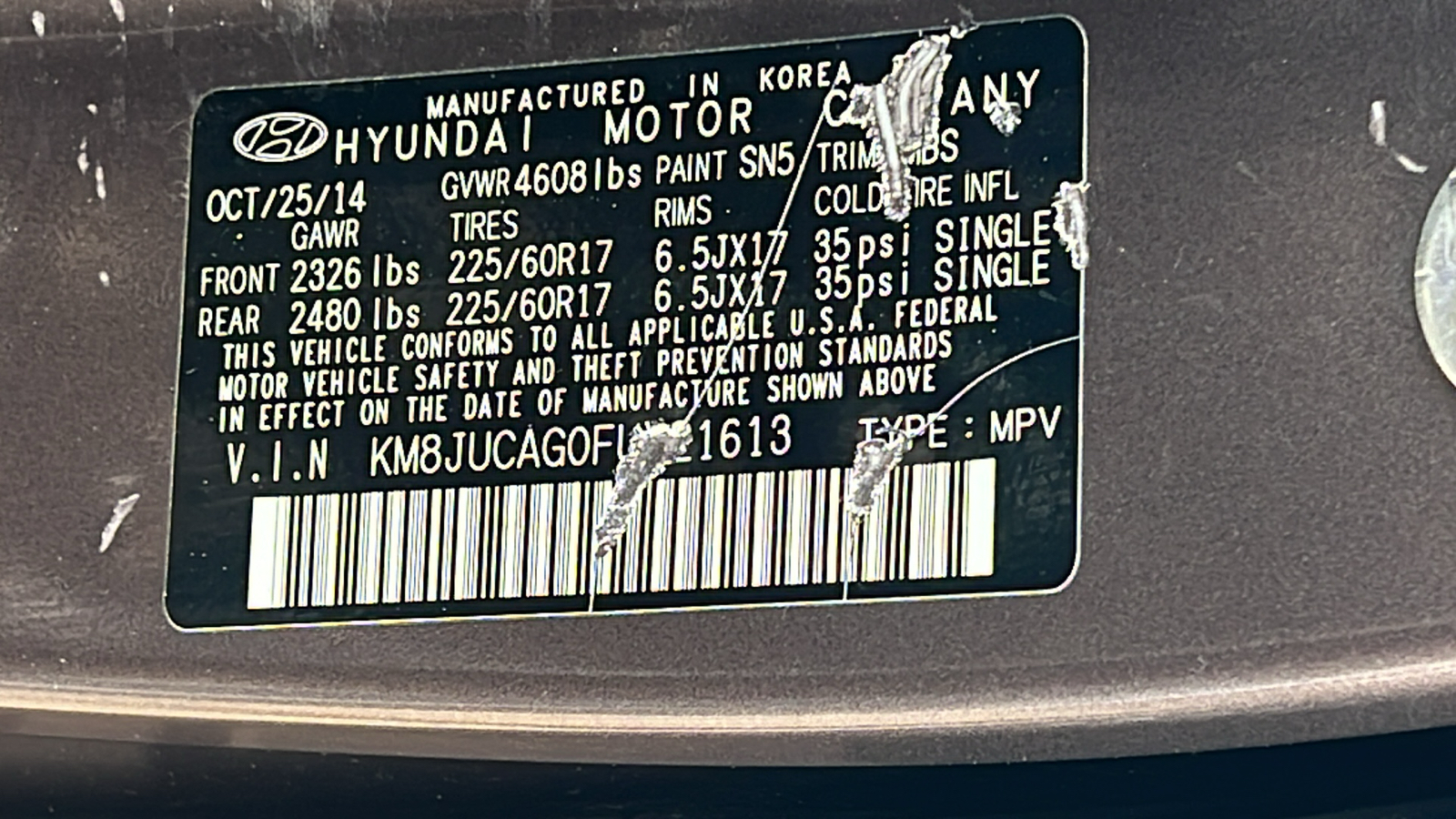 2015 Hyundai Tucson SE 21