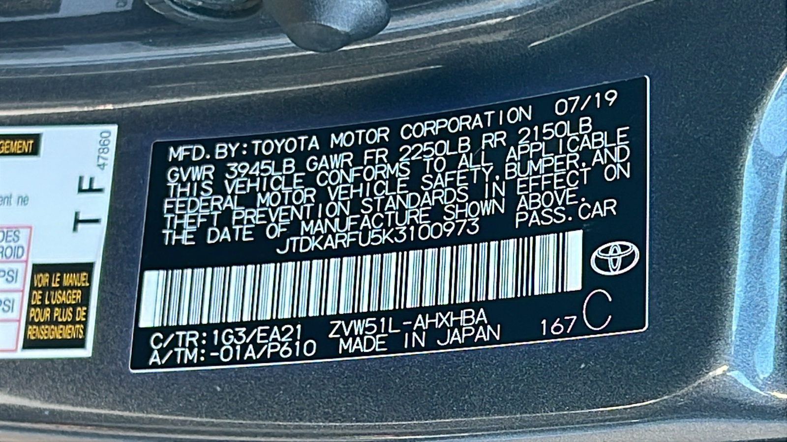 2019 Toyota Prius Limited 21