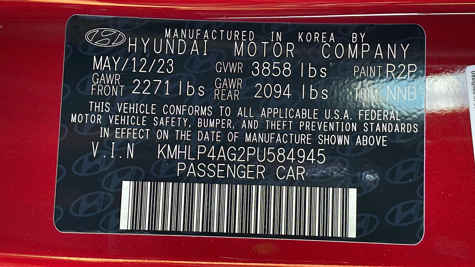 2023 Hyundai Elantra Limited 21
