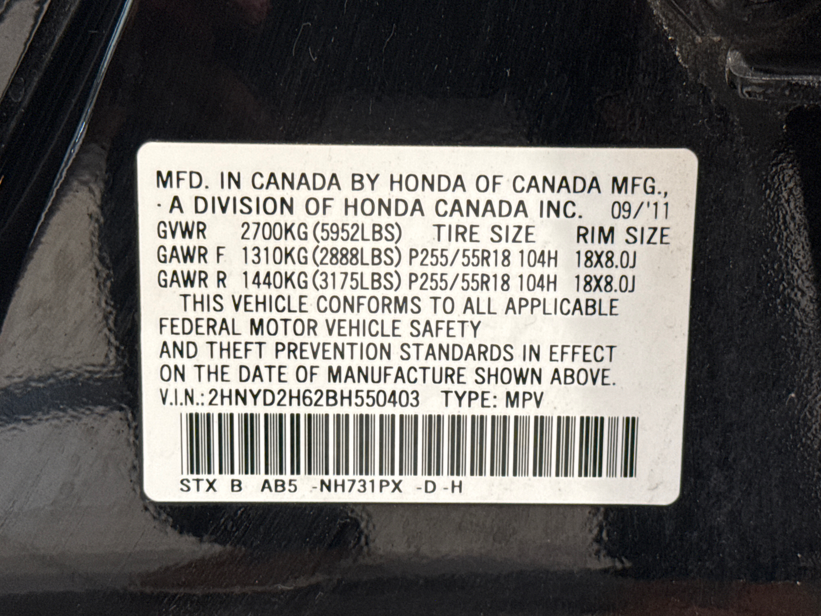 2011 Acura MDX Tech Pkg 25