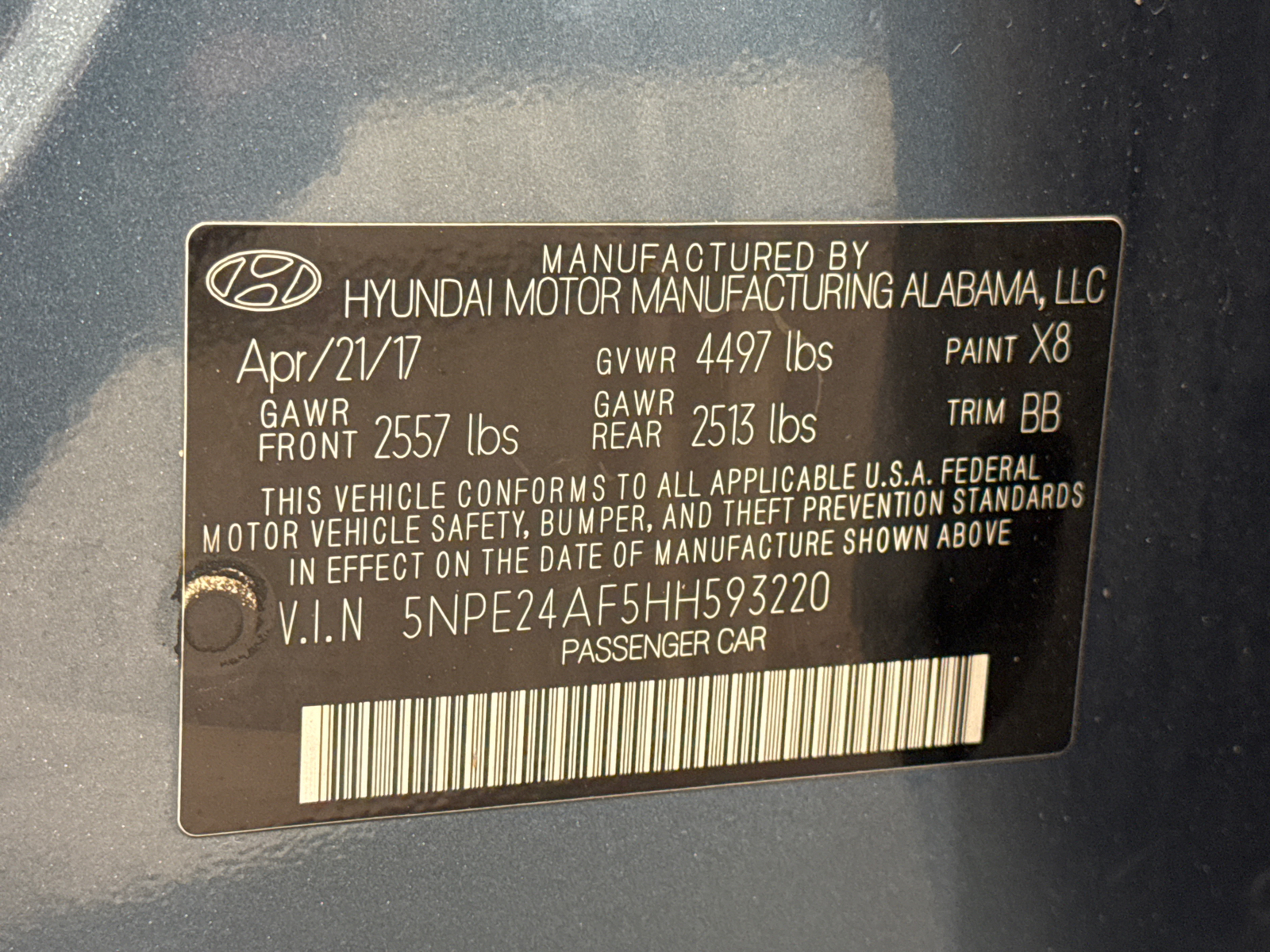 2017 Hyundai Sonata SE 24