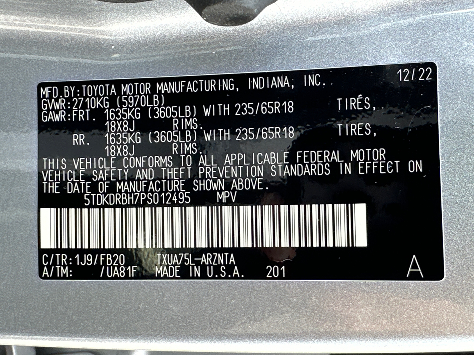2023 Toyota Highlander L 33