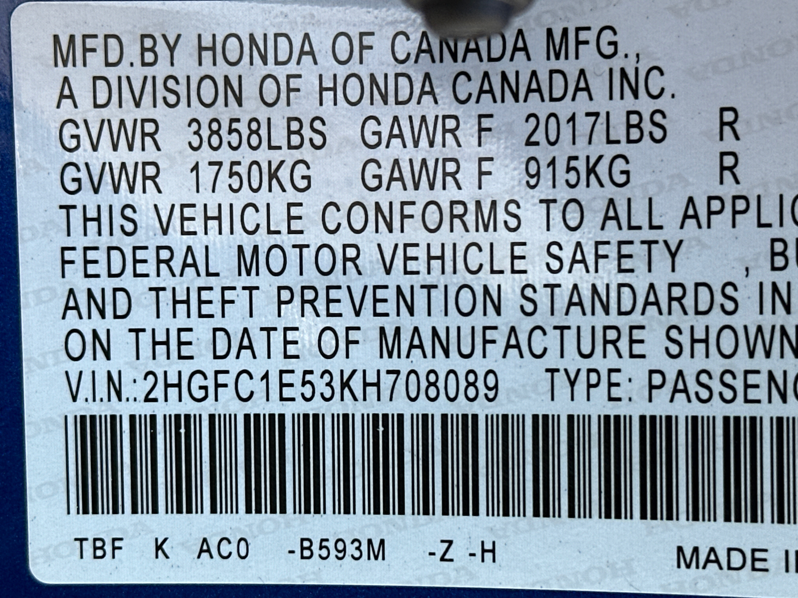 2019 Honda Civic Si 33