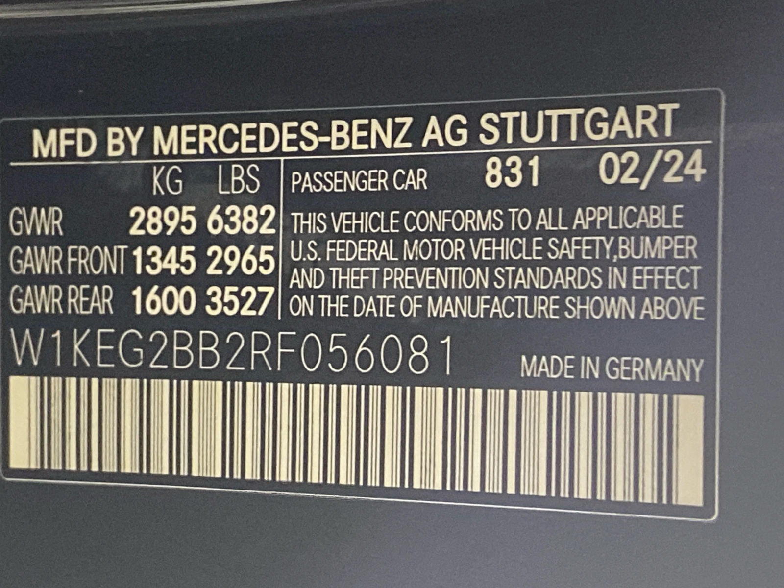 2024 Mercedes-Benz EQE 350+ Sedan 31