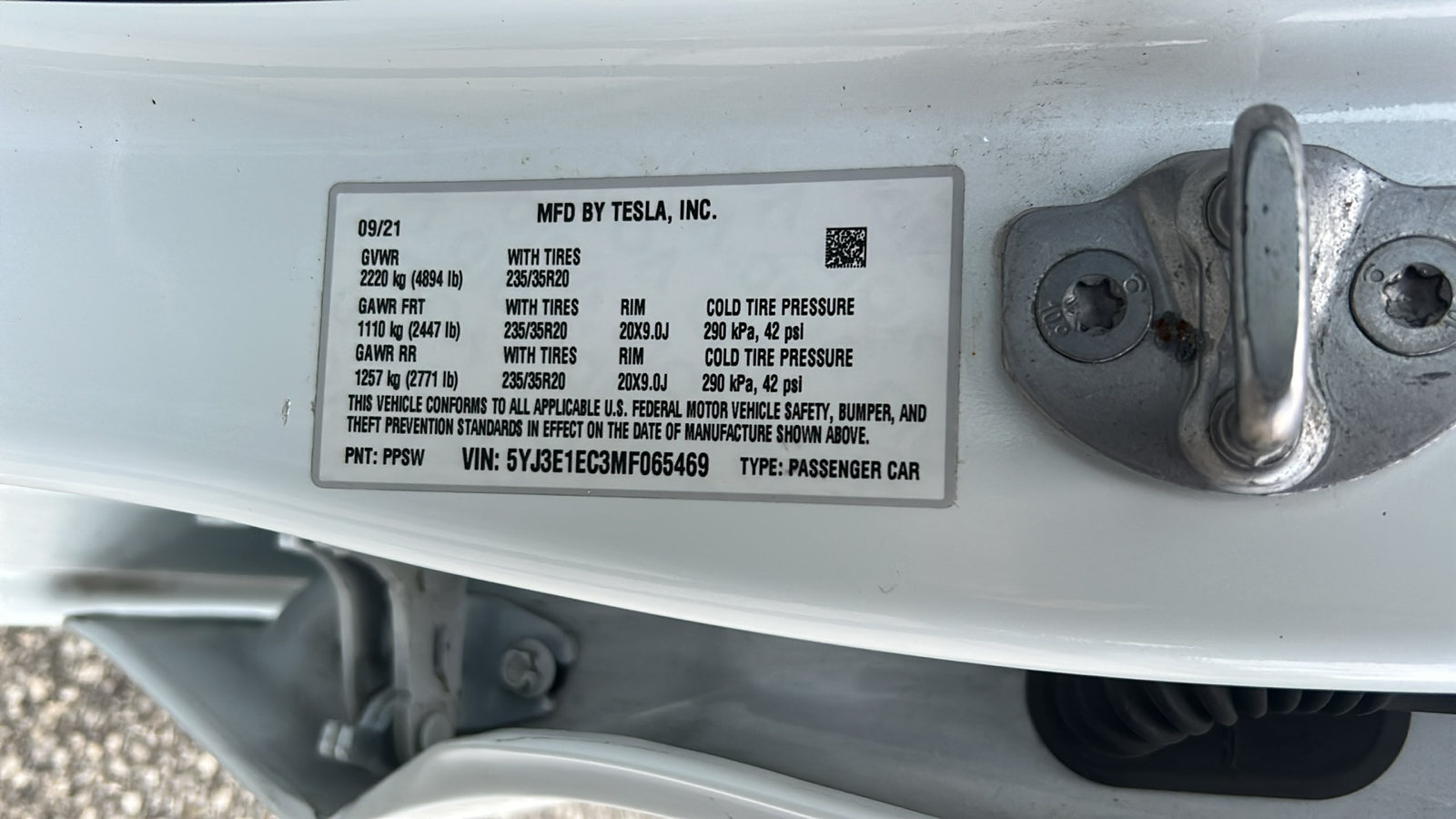 2021 Tesla Model 3 Performance 32