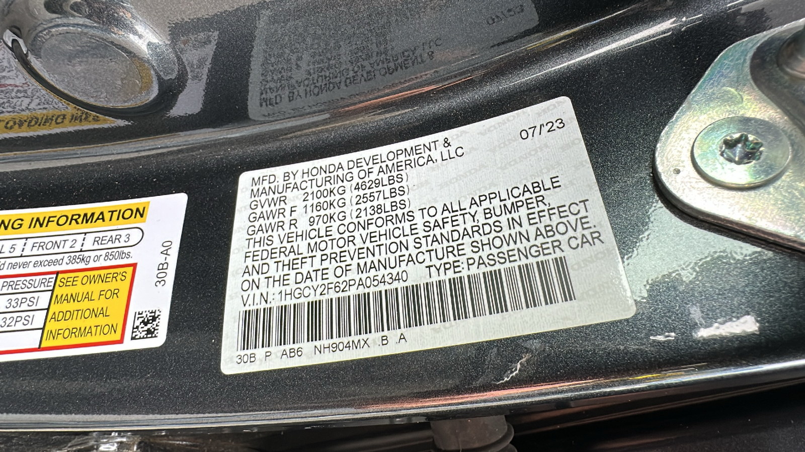 2023 Honda Accord Hybrid EX-L 32