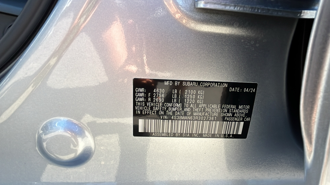 2024 Subaru Legacy Limited 34