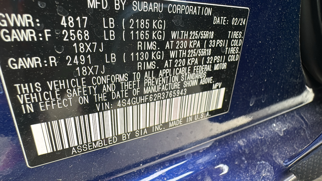 2024 Subaru Crosstrek Sport 37