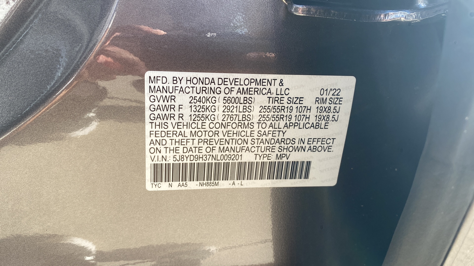 2022 Acura MDX Base 22