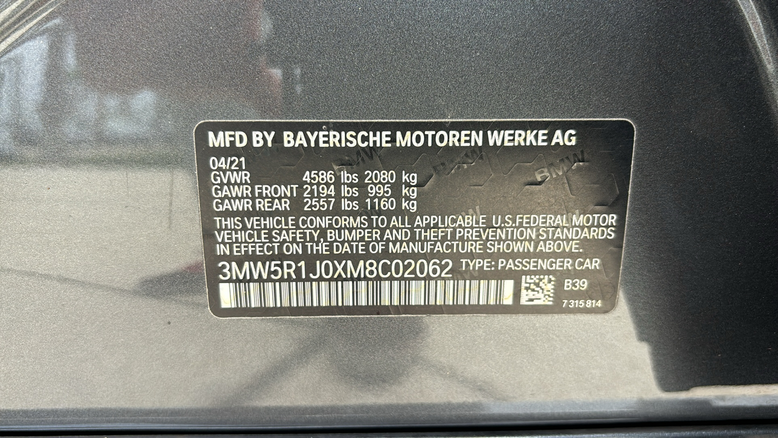 2021 BMW 3 Series 330i 15