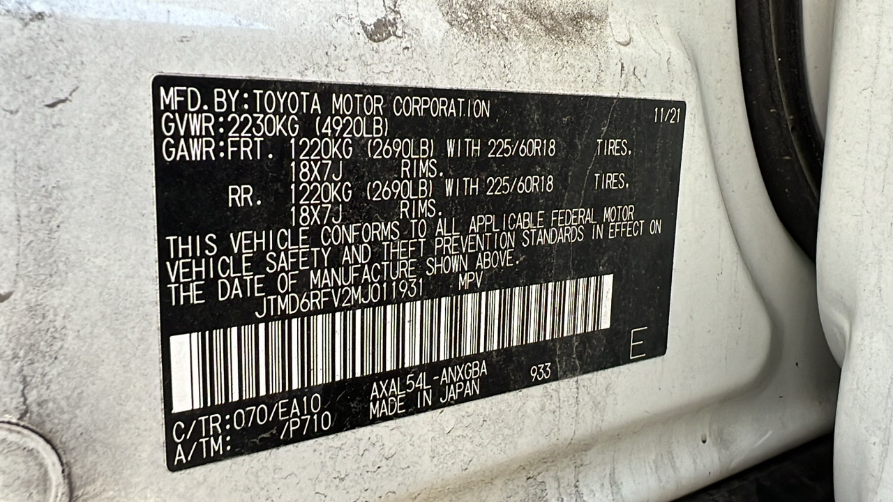 2021 Toyota RAV4 Hybrid Limited 38