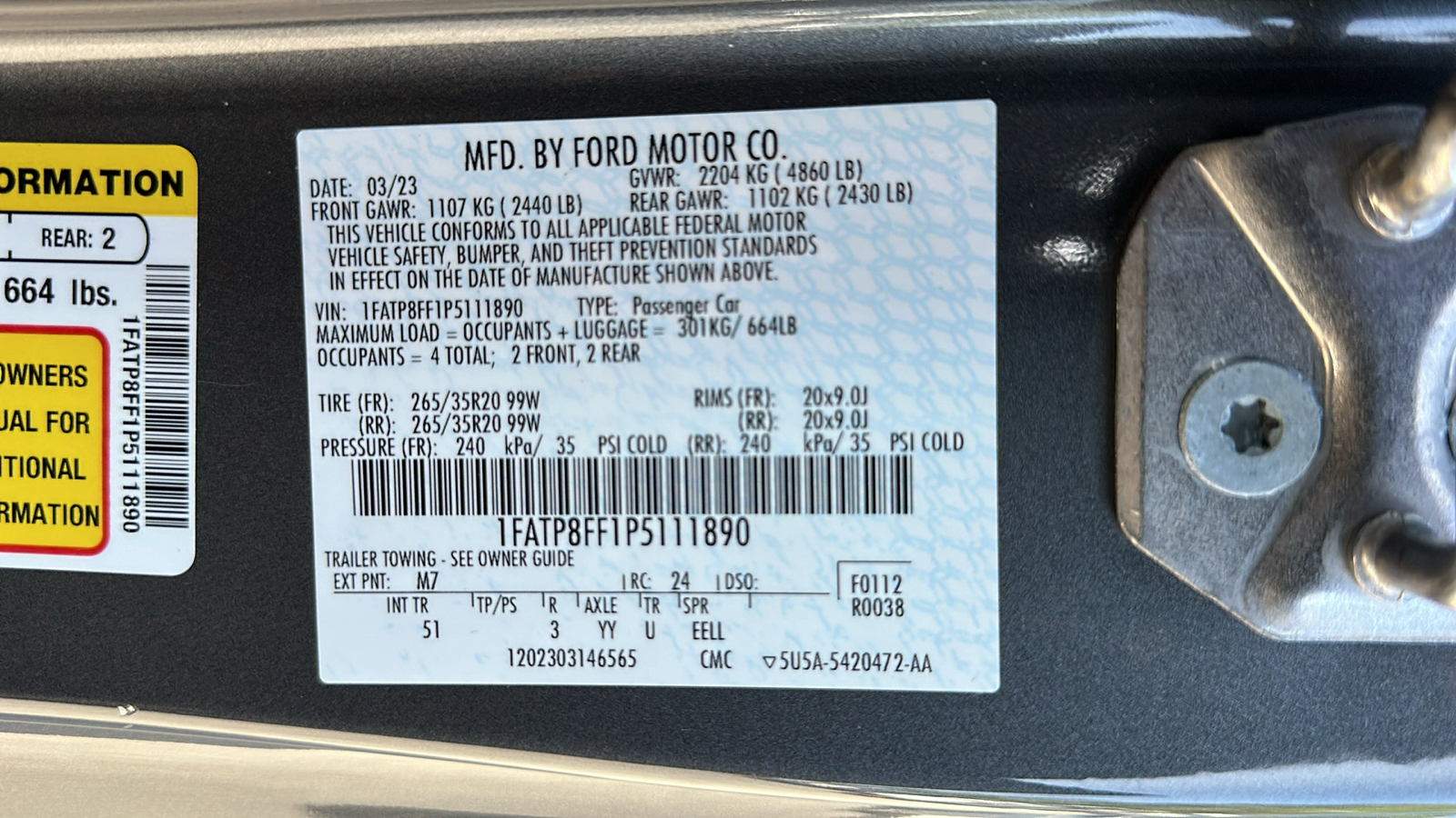 2023 Ford Mustang GT Premium 33