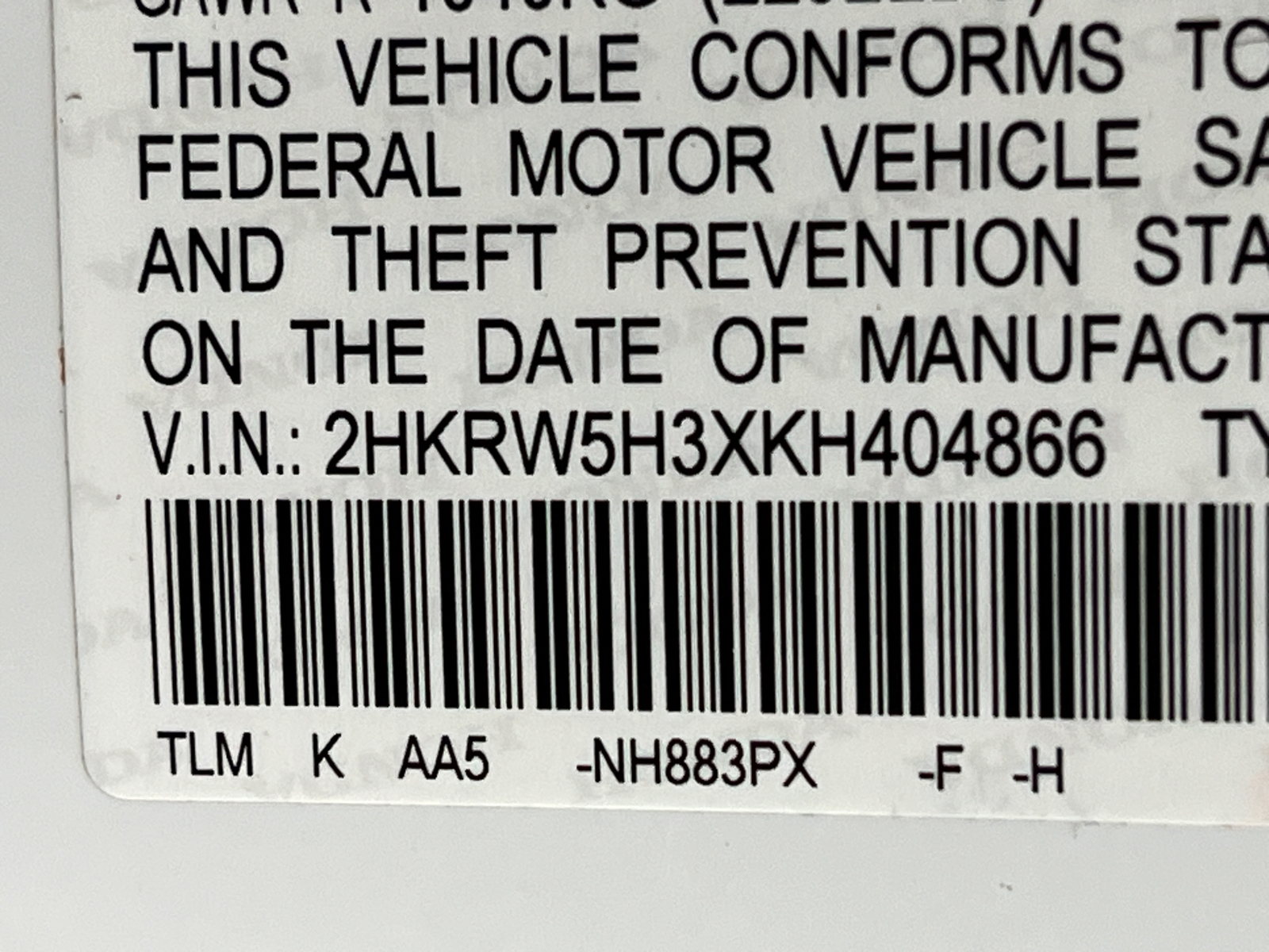 2019 Honda CR-V LX 31