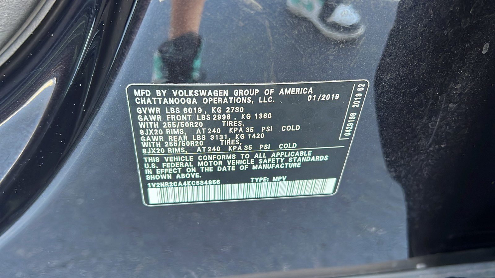 2019 Volkswagen Atlas 3.6L V6 SEL Premium 35