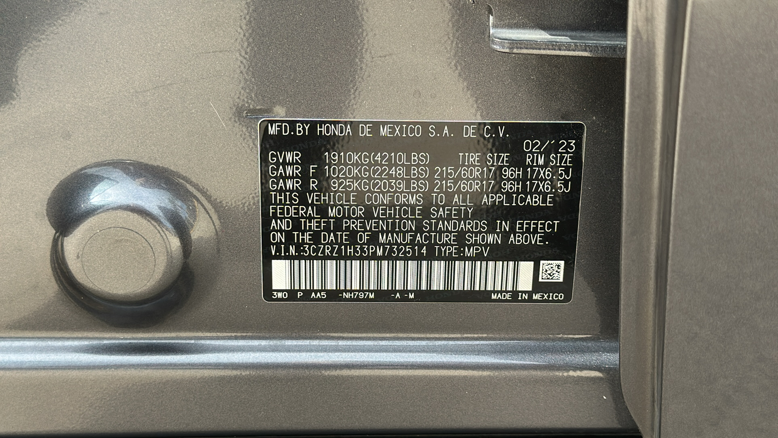 2023 Honda HR-V LX 21