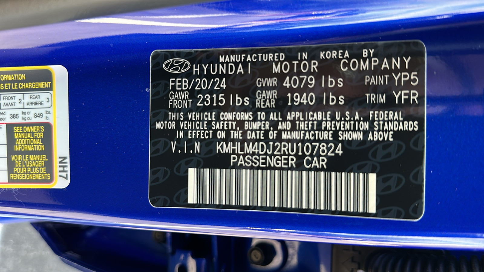 2024 Hyundai Elantra Hybrid Blue 28