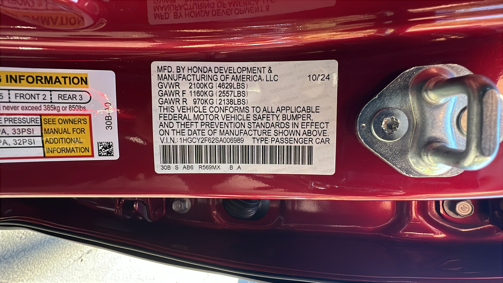 2025 Honda Accord Hybrid EX-L 33