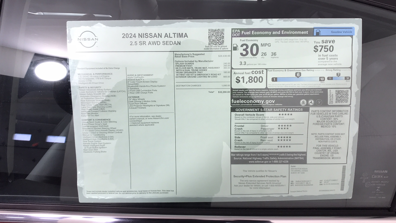 2024 Nissan Altima 2.5 SR 6