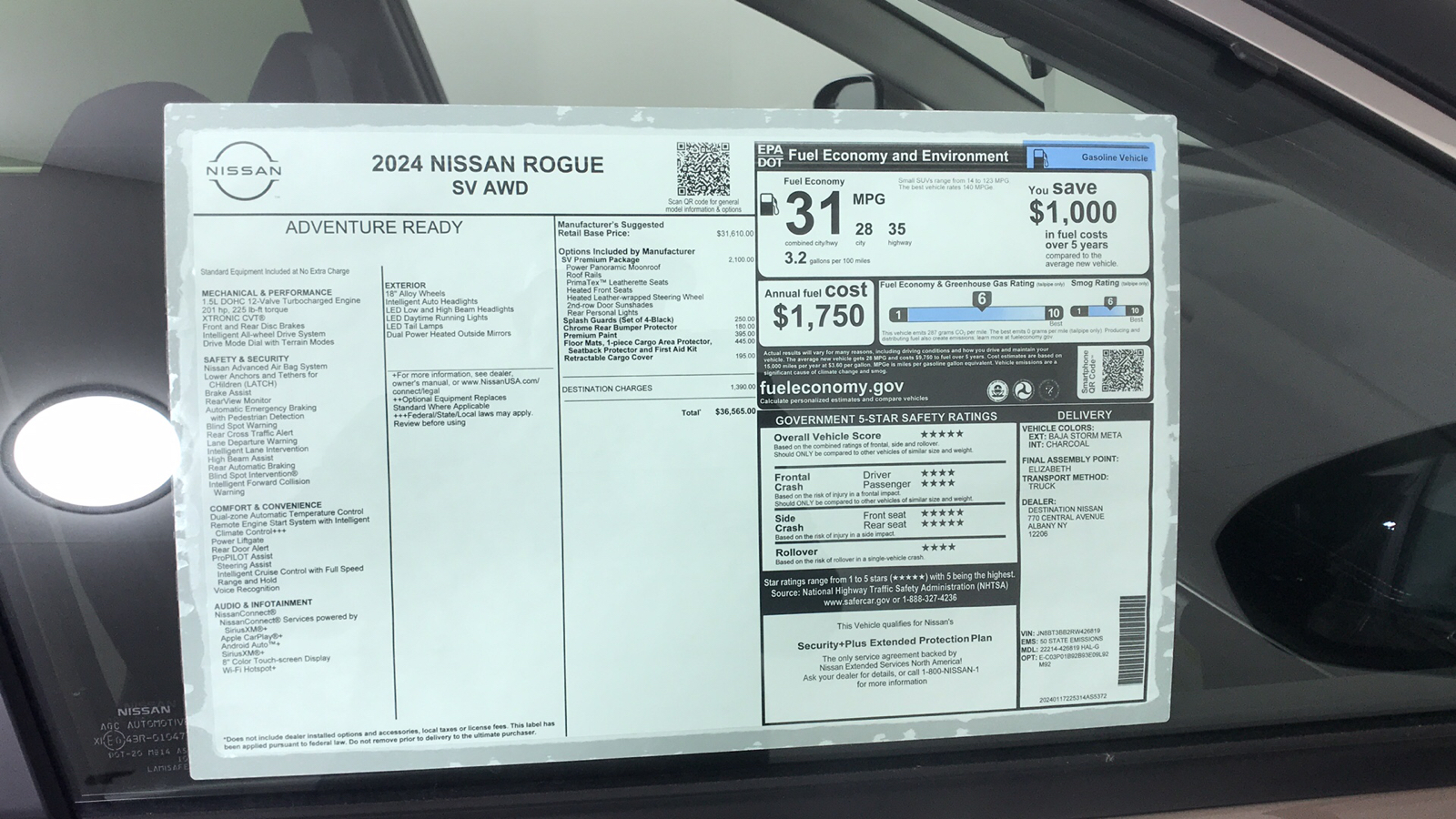 2024 Nissan Rogue SV 34