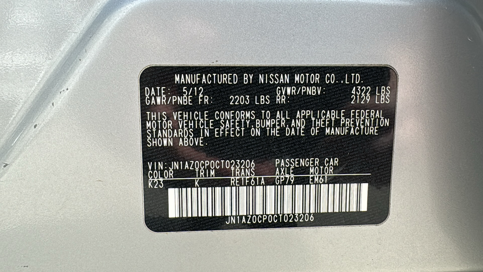 2012 Nissan Leaf SV 28