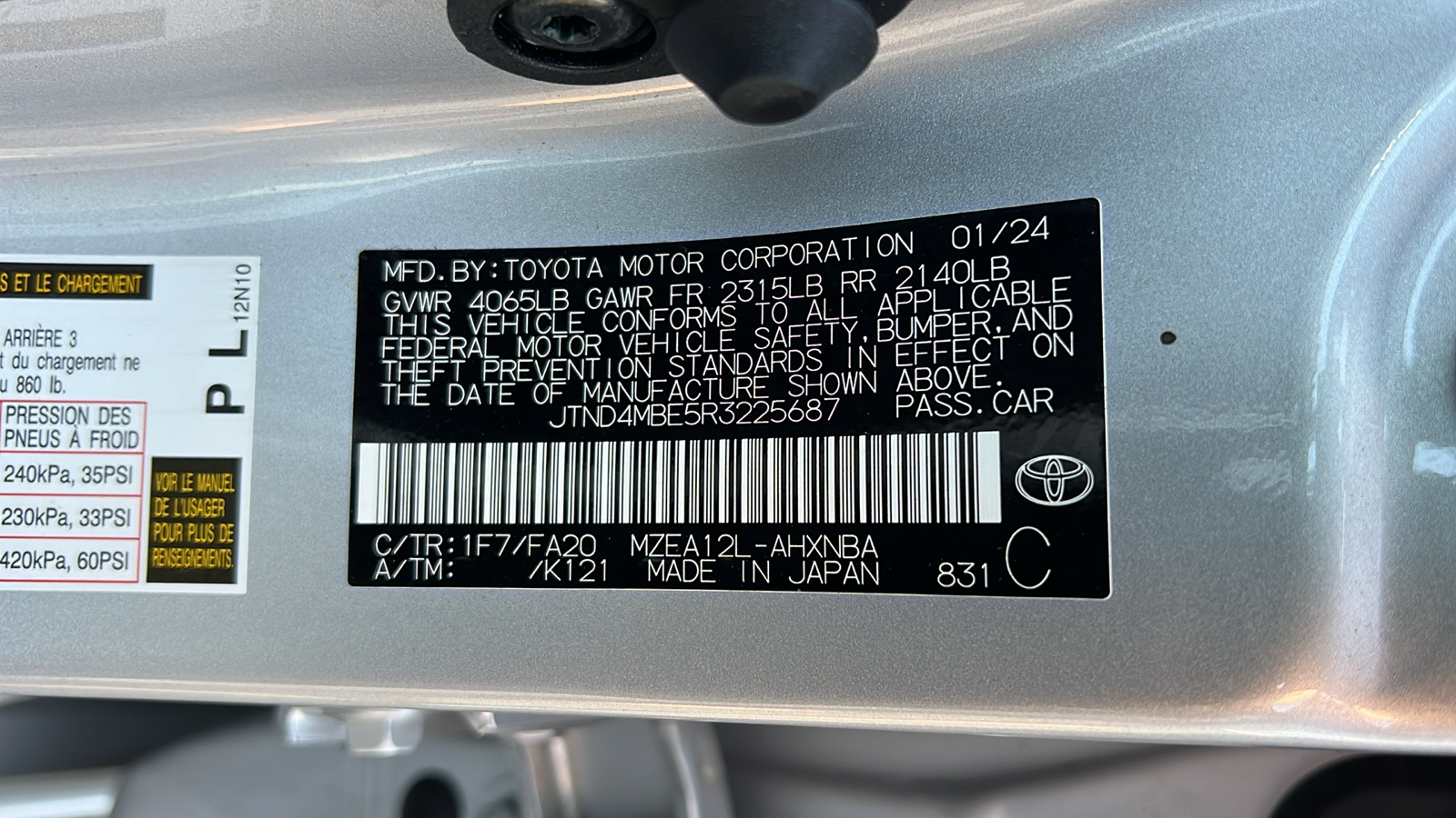 2024 Toyota Corolla Hatchback SE 30