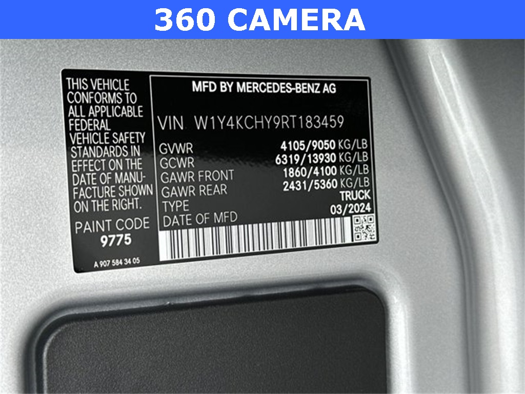 2024 Mercedes-Benz Sprinter 2500 Cargo 170 WB 30